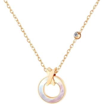 HARAHU Колие ko-15292 - Златен / Розов kp15292 (ko-15292)