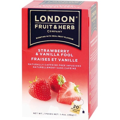 London Fruit & Herb strawberry & vanilla fool čaj 20 sáčkov