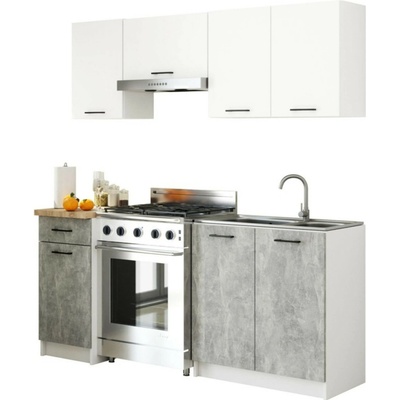 Akord Kuchyňský set OLIVIA 1,8 m bílá/beton