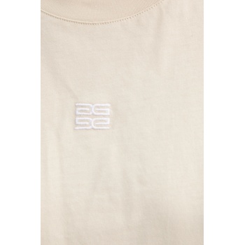 Gestuz Памучна тениска Gestuz дамска в бежово 10910075 (10910075)