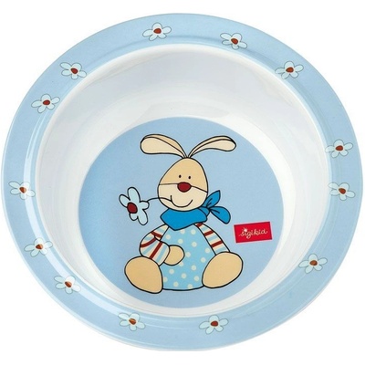 Sigikid melamin miska zajíc SEMMEL BUNNY se silikonem 15,5 cm