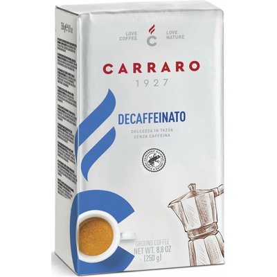 Carraro Caffe decaffeinato mletá 250 g