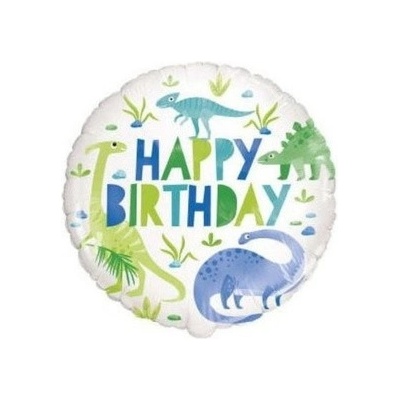 Foliový balonek Dinosaurus Happy Birthday 45 cm Unique