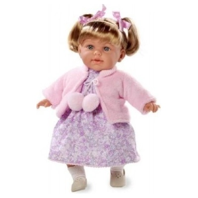 Arias Teddies vonící 42 cm růžové šaty smějící se měkké tělo