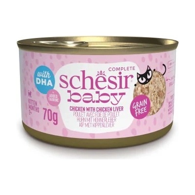 Schesir Baby Chicken s játry ve vývaru 70 g