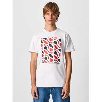 Pepe Jeans Бяла мъжка тениска Pepe Jeans Agin Pepe Jeans | Byal | МЪЖЕ | L