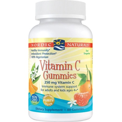 Nordic Naturals Vitamin C Gummies 250 mg tangerine 120 gummies