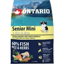 Granule pre psov Ontario Senior Mini 7 Fish & Rice 2,25 kg