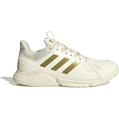 Adidas Обувки Adidas Women's Court Flight Netball Shoes - White/Gold