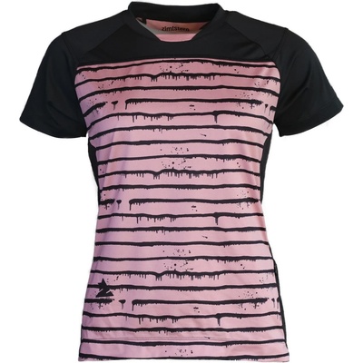 Zimtstern Дамска фланелка с къс ръкав за колоездене Zimtstern Women's Techzonez Shirt S/S Cycling jersey - Blush / Pirate Black - размер XS (156-1062-0311)