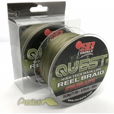 STARBAITS šňůra QUEST BRAID MAIN LINE 600m 0,20mm 14.8kg