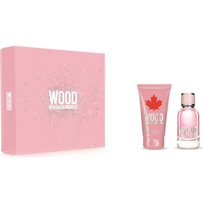 Dsquared2 Wood pour Femme EDT 30 ml + tělové mléko 50 ml + dárková sada pro ženy