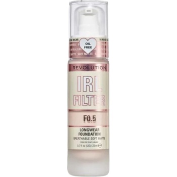Makeup Revolution Дълготраен фон дьо тен IRL Filter, F0.5, 23 ml