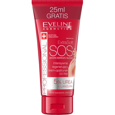 Eveline Cosmetics Extra Soft SOS regeneračný krém na ruky-obväz 100 ml