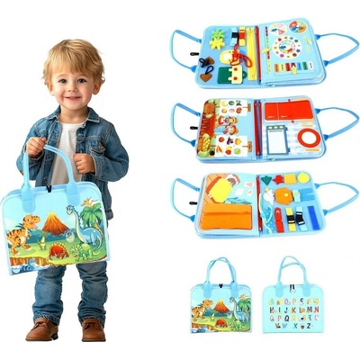 2Kids Toys Senzorická busy kniha Dinosauři 3