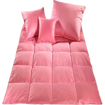 4sleep Přikrývka prachové peří 2000g růžová sypka 140x200