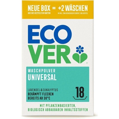 Ecover prací prášek univerzální 18 praní 1,35 kg