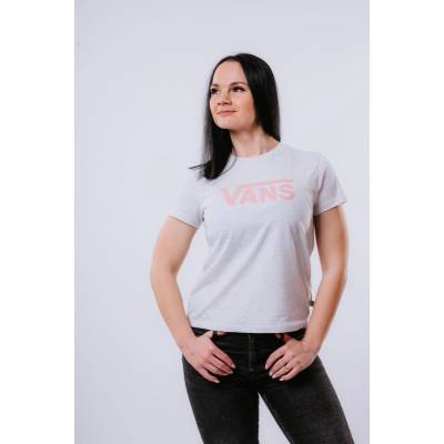 VANS WM DROP V SS CREW-B WHITE HEATHER Bílá