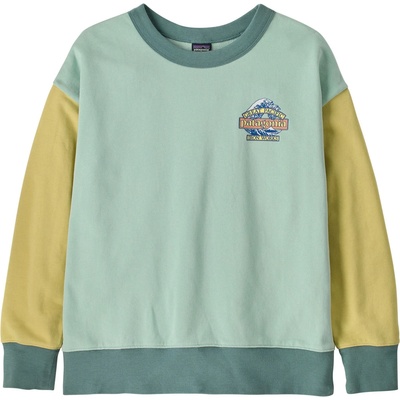 Patagonia Детски пуловер Patagonia Kid's Crew Sweatshirt Jumper - Great Waves: Thin Ice - размер XXL (704-5987-0116)