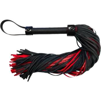 ostatní ROUGE Leather Flogger (Burgundy with Black Accessories Ananconda)