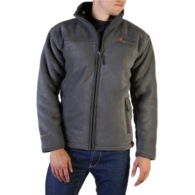 GEOGRAPHICAL Norway mikina fleece USINE MEN s kožíškem tmavě šedá