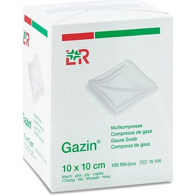 Gazin kompresy gázové nesterilné 10 x 10 cm 100 ks