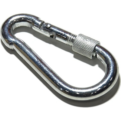 Karabina hasičská s pojistkou DIN 5299D, 40x4mm, Zn