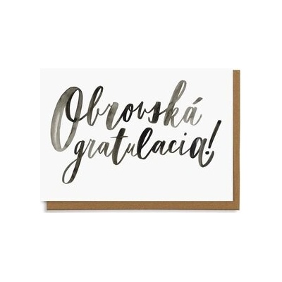 Obrovská gratulacia!