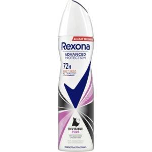 Rexona ADVANCED PROTECTION Invisible Pure Дамски део спрей, 150 мл (rex-ip)