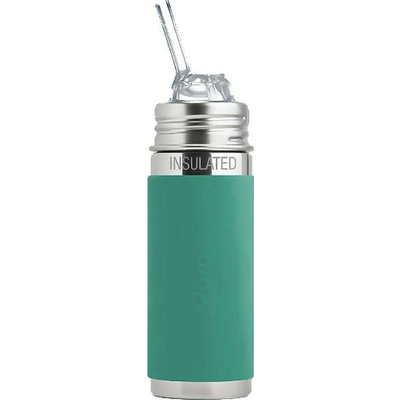Pura Termo fľaša so slamkou Mint sleeve 260 ml