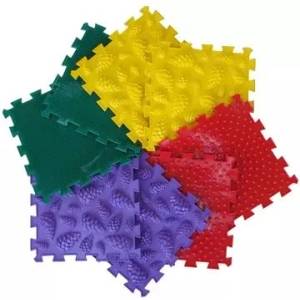 Ortho Puzzle Орто пъзел: комплект ортопедични масажни постелки, 8 части - Forest