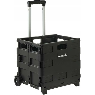 KEEEPER Skládací nákupní vozík Olli 65l black
