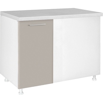 Matis Кухненски шкаф долен ъглов с една врата in mdf du100 кашмир гланц