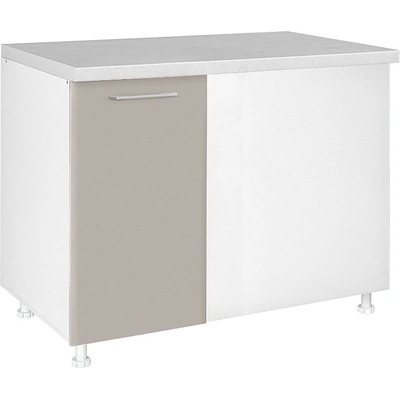 Matis Кухненски шкаф долен ъглов с една врата in mdf du100 кашмир гланц