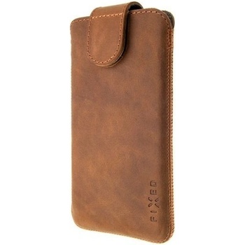 FIXED Kožené pouzdro Posh velikost 6XL hnědé FIXPOM-BRW-6XL