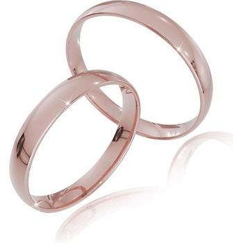 Blink Blink Hladké jednoduché obrúčky oblé ružové 5003 RL L