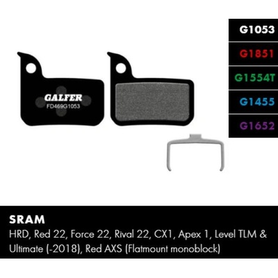GALFER Накладки Galfer велосипед FD469G1053 PERFORMANCE SRAM Code