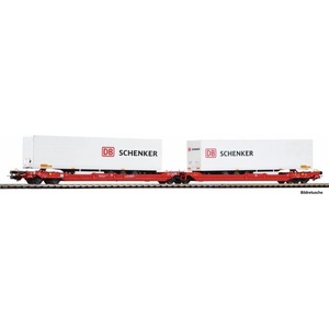 Piko Товарен вагон T3000e с двe полуремаркета " DB Schenker" Trailern DB AG VI (24626)