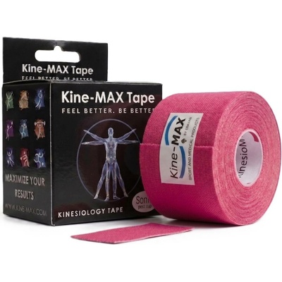 Kine-MAX Tape Classic Profesionální kinesiologický tejp růžový 5 cm × 5 m