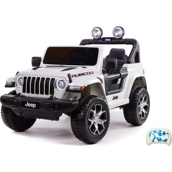 Daimex elektrické autíčko Jeep Wrangler Rubicon 4x4 dvoumístné lakované bílá