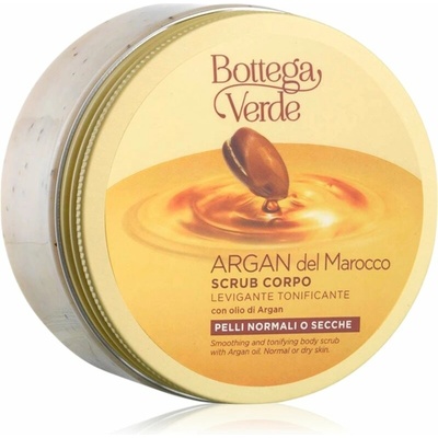 Bottega Verde Argan del Marocco vyhladzujúci telový peeling s arganovým olejom 200 ml