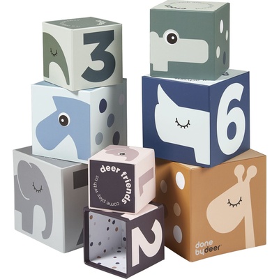 Done by Deer Блокчета за подреждане Deer Friends числа и животни 8 части (4805176)