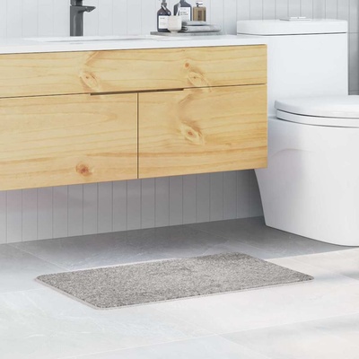 vidaXL Килимче за баня с антихлъзгаща повърхност Сив 50 x 80 cm ПП (4019825)