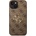 GUESS Гръб Guess PU 4G Metal Logo Case за iPhone 15 - Кафяв