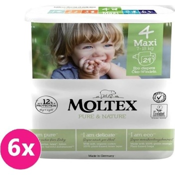 MOLTEX Pure & Nature Maxi 7-18 kg 6 x 29 ks