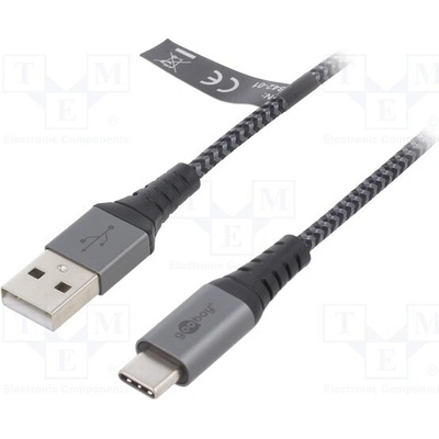 Goobay 49295 USB 2.0, USB A vidlice, USB C vidlice, 0,5m