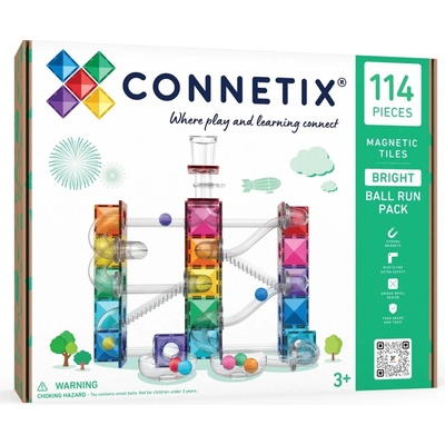 Connetix Tiles Ball run Bright pack 114 ks