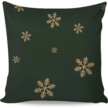 Matějovský Vločky zelené Flanel premium 40 x 40 cm