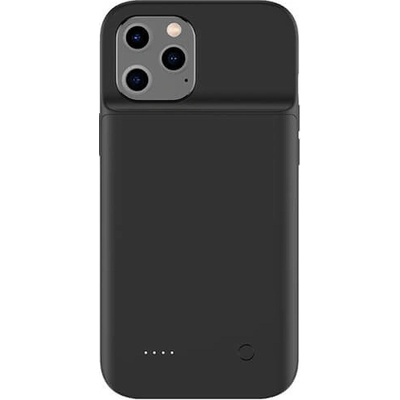 Púzdro SES 3v1 Silikónové s externou batériou smart battery case power bánk 3500 mAh Apple iPhone 12 - čierne 8560