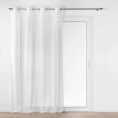 Douceur d'intérieur Záclona s oky ODILIA, 140 x 240 cm bílá